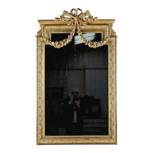 Miroir en bois doré, - xvi