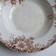Large deep plate Terre de fer Gien Autumn