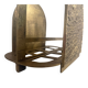 Heavy bronze magazine rack, mid-century modern, 1960, Italy