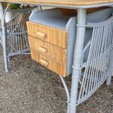 Vintage wicker desk