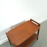Table d’appoint en teck danois, table vintage