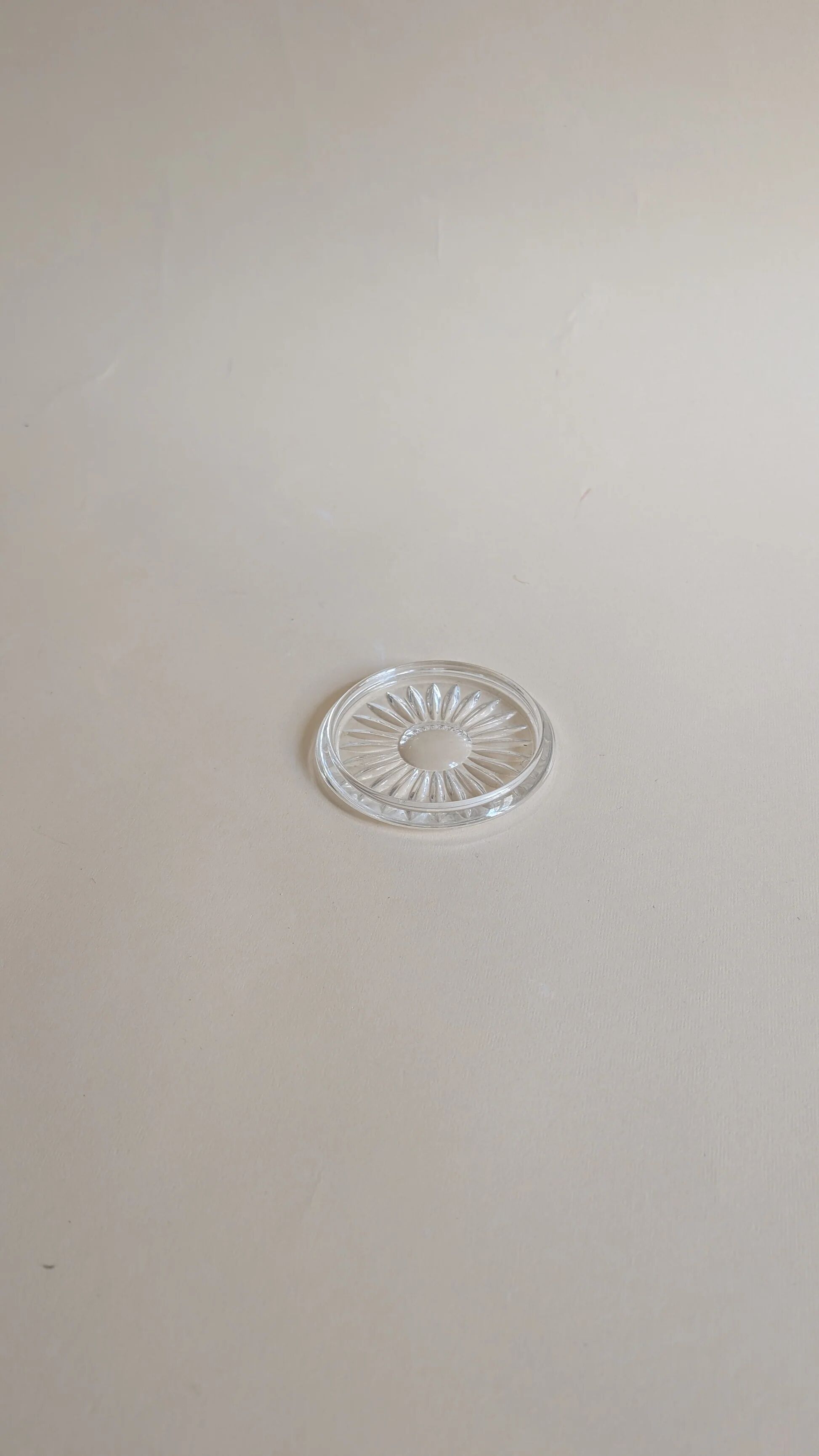 Moulded glass coaster