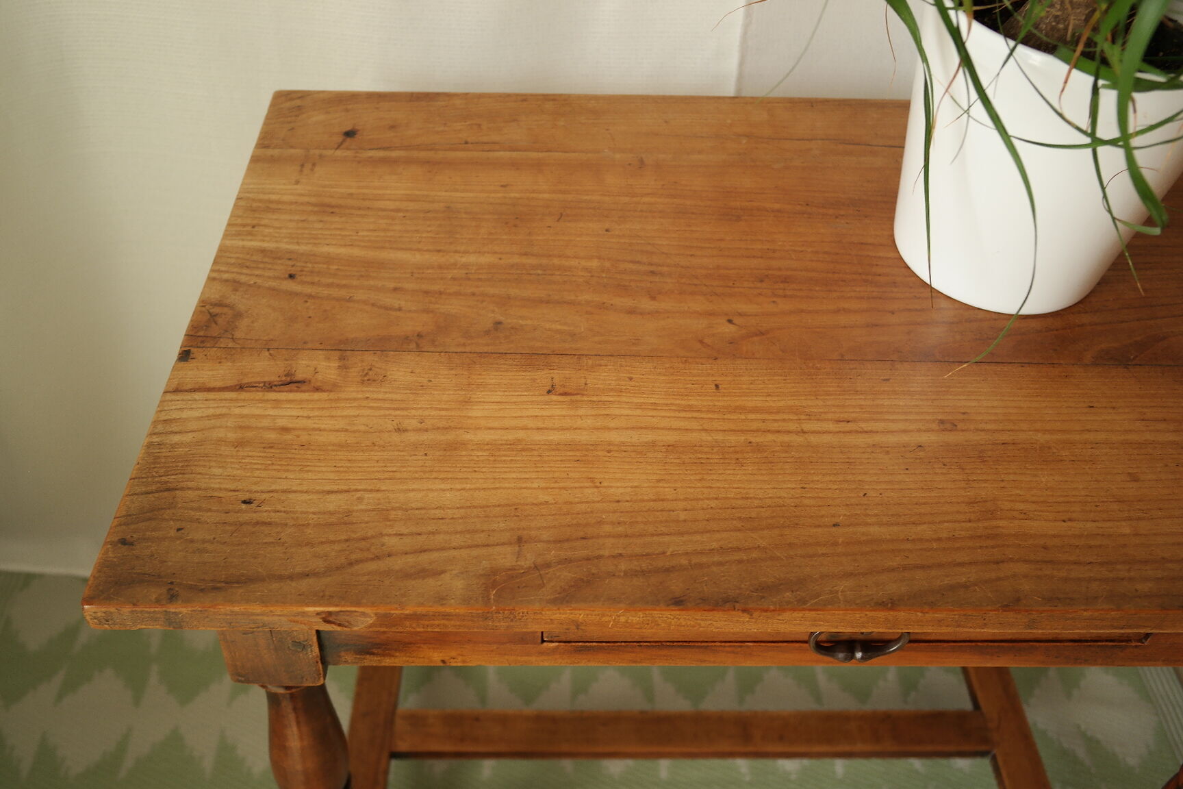 Antique walnut side table