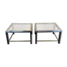 Coffee table chrome & brass side table space age design