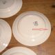 Service of 12 plates and plate with decoration of flowers Amandinoise St Amand