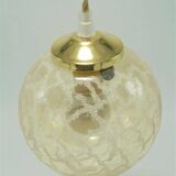 Gold glass pendant light