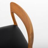 Set of 6 dining chairs by Niels O. Møller, Model 75