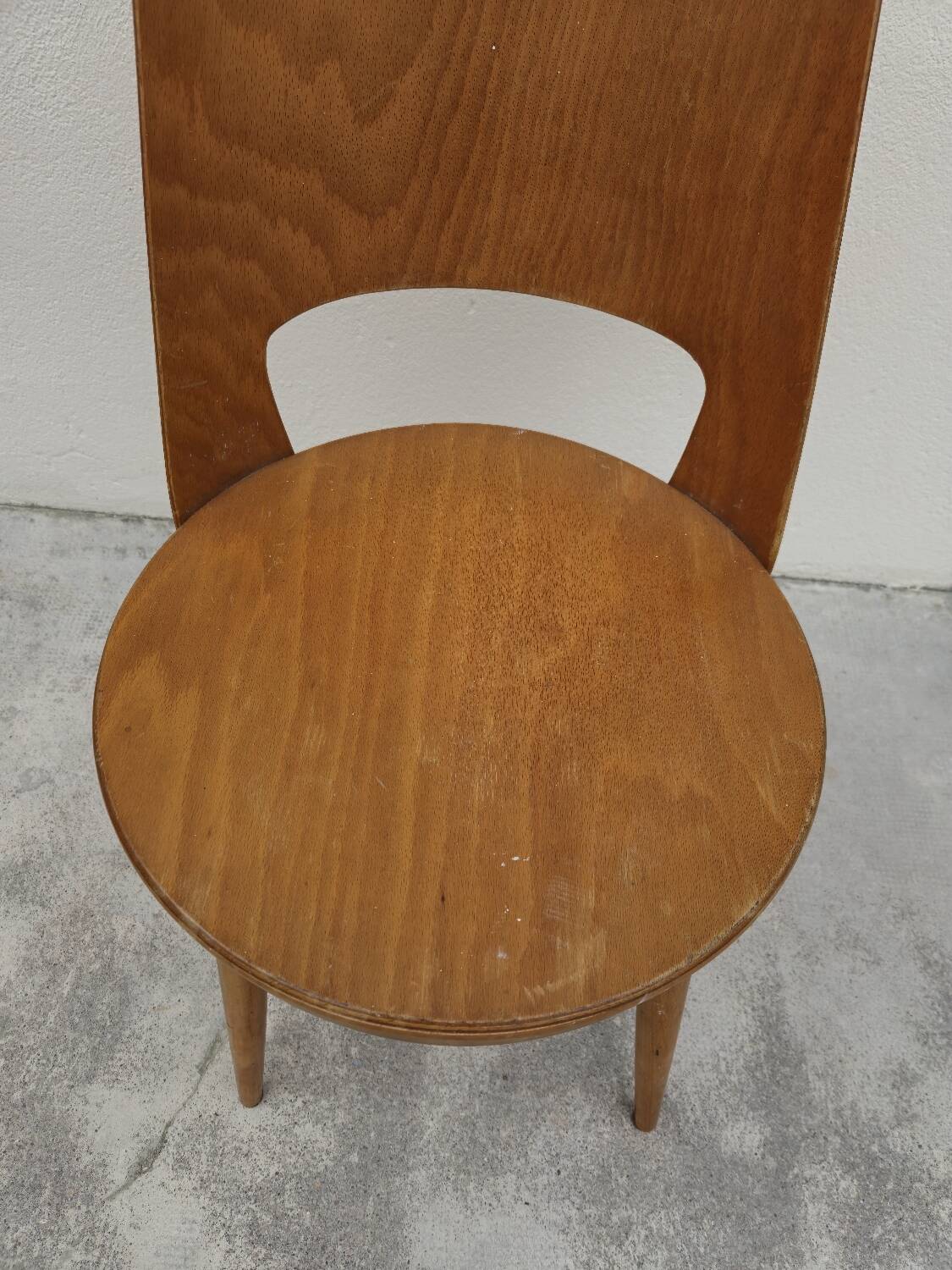 Baumann chair, "Mondor" model, vintage bistro, 1950s