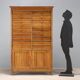 Antique walnut commode with 18 drawers, Italy, 20th century.