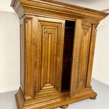 Frankfurt solid wood wardrobe geometric shape vintage wardrobe
