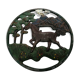 Flat metal vintage old horse