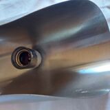 Vintage wall lamp in brushed stainless steel 70