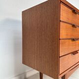 1960s Vintage Large Minimalistic Mid-Century Teak Sideboard