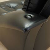 Black armchair, Italian design, 1980s, production: Italy