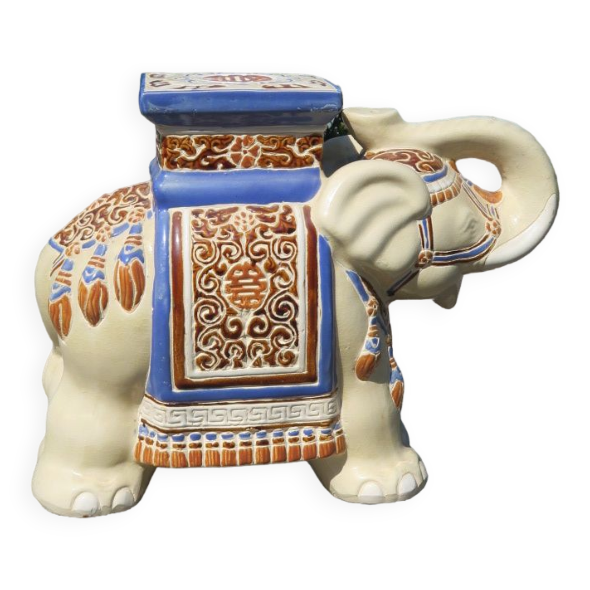 Ceramic elephant plant holder Selency