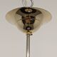 XXL black marmorite saucer suspension, Italy circa 1970.