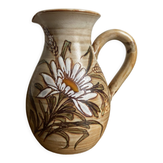 Ceramic pitcher by fonck and mateo in vallauris