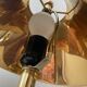 Pair of Empire lamps in bronze and sheet metal