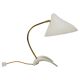 White brass desk or table lamp in the Louis Kalff style from the 1950s.