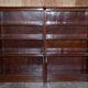 Antique pair of legal bookcases by William Baker Co in hardwood, satin and walnut.