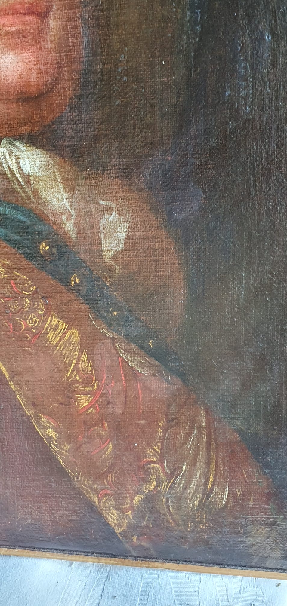 Portrait aristocrat era late louis XIV early louis XV