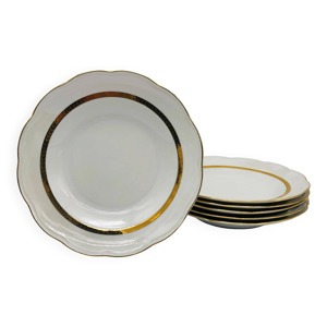 6 assiettes à creuses.