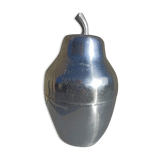 Old ice bucket ice cube in the shape of aluminum pear