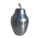 Old ice bucket ice cube in the shape of aluminum pear