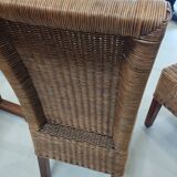 Pair of wicker chairs