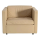 Canapé en cuir blanc du milieu du siècle et 4 fauteuils club cubiques Charles Pfister pour Knoll