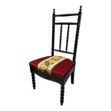 Napoleon III style wooden low chair in very good condition