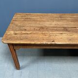 Large oak farmhouse table from France, early 1900s
