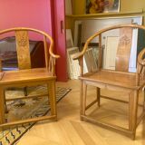 Pair of Chinese armchairs
