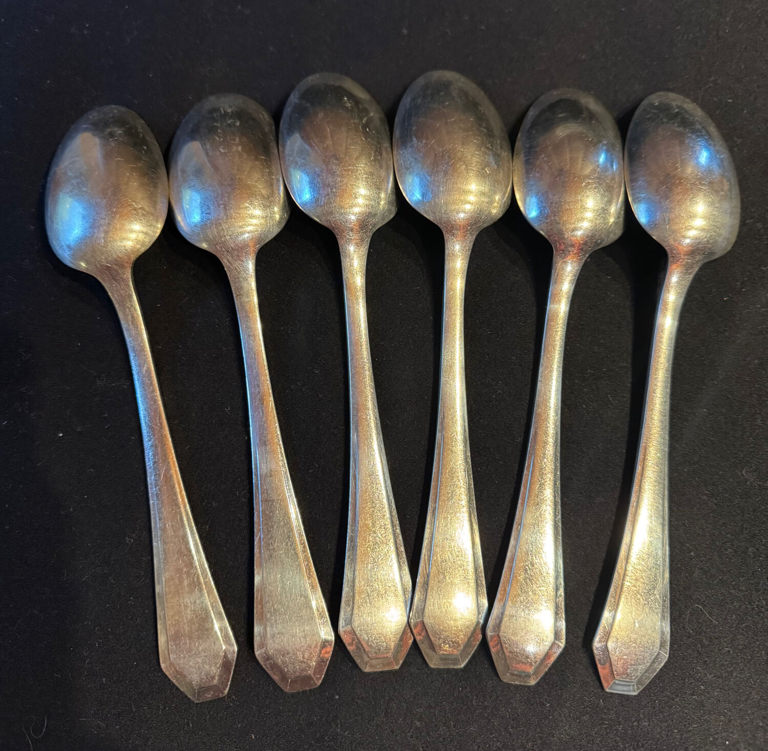 Set of 11 antique place settings – Saglier Frères & Cie, silversmiths in Paris