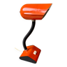 Lampe de bureau Space âge vintage années 70 orange rare diffuseur à casquette