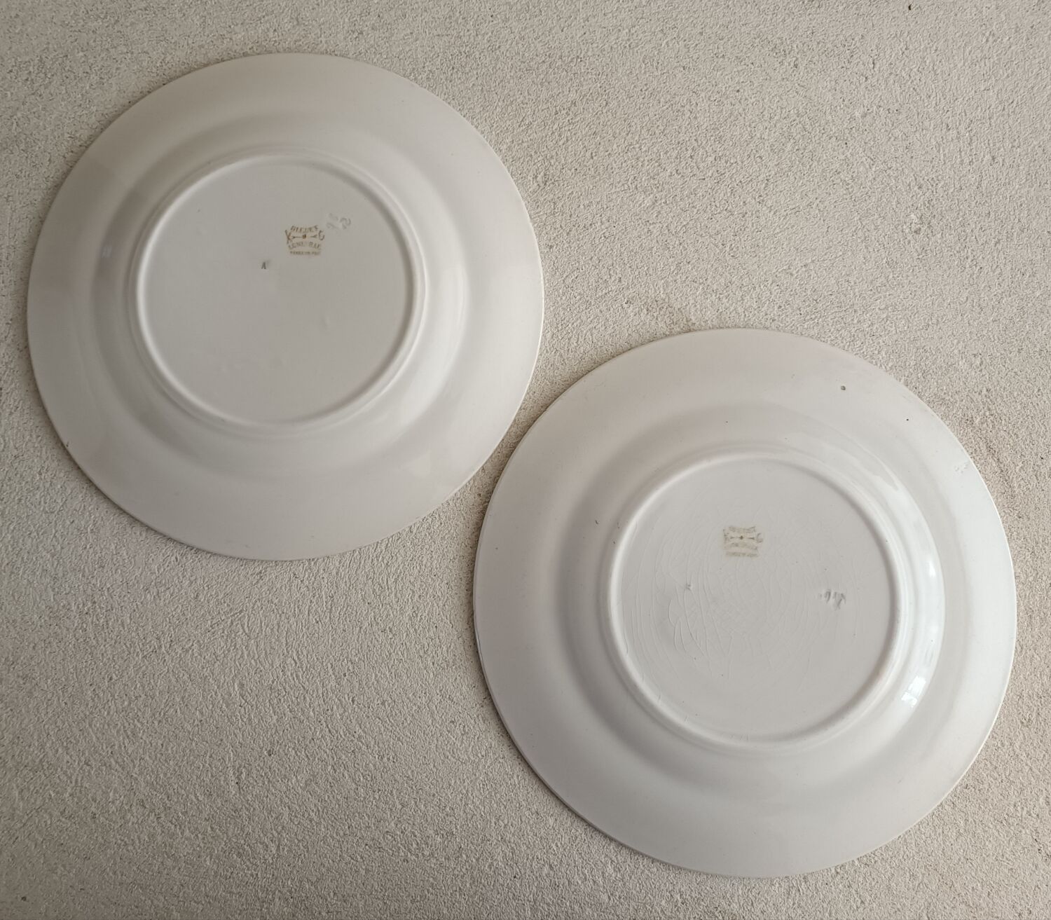 2 plates earth of iron Lunéville