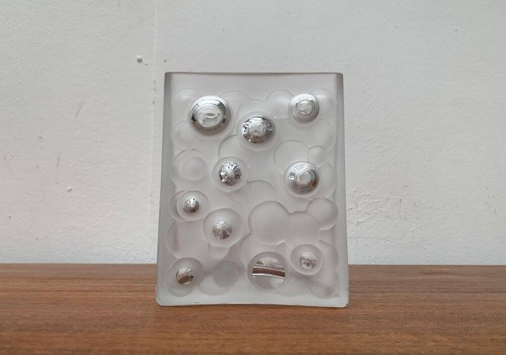 Mid-century German space age bubble glass vase by Gral, 1960s.
