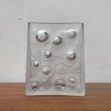 Mid-century German space age bubble glass vase by Gral, 1960s.