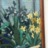 Framed tapestry "the blue lady"