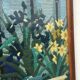 Framed tapestry "the blue lady"