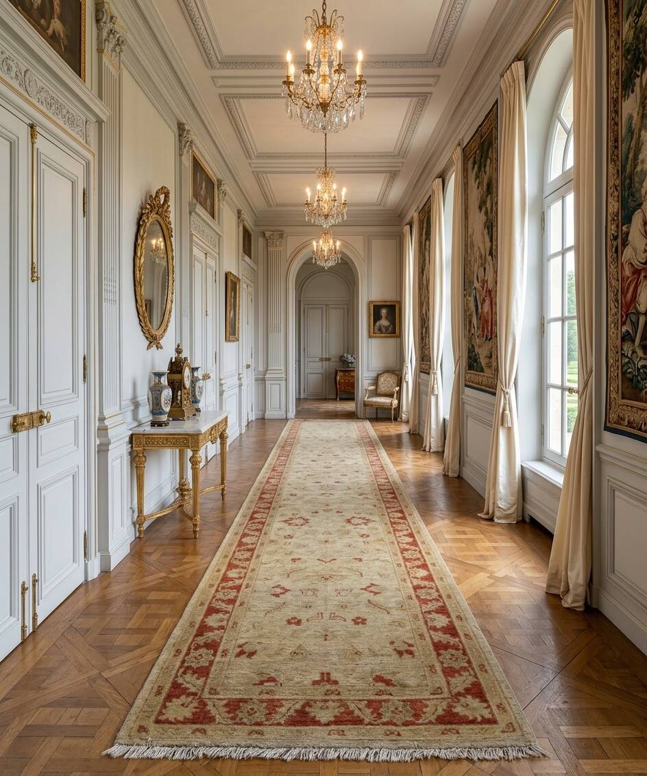 Orient Ziegler hallway rug: 4.50 x 0.83 metres - Handmade wool
