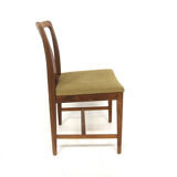 Set of 4 Scandinavian walnut chairs, Linde Nilsson, Lammhult, Sweden, 1960.