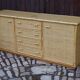 Rattan and Bamboo Enfilade in the style of Dal Vera 1970 Italy