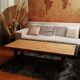 Long coffee table, solid oak