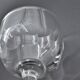 Old service of 6 wine glasses - crystal or cut glass - tableware