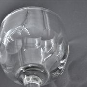 Old service of 6 wine glasses - crystal or cut glass - tableware
