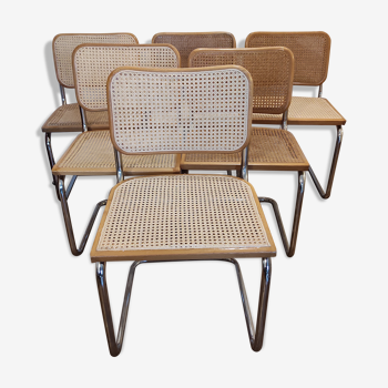 Lot de 6 chaises Breuer cesca b32