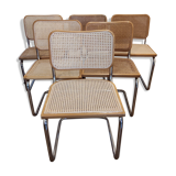 Lot of 6 chairs Breuer cesca b32