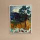 Original Swedish Oil on Canvas – "Tree in a Landscape", Unknown Artist – Vintage and Framed – 33 × 28 cm (12.9" × 11")
