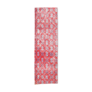 2x8 red classic vintage runner rug, 245x73cm